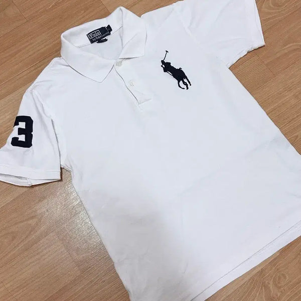 [BUNJANG] Polo Ralph Lauren White Big Pony Polo Shirt / 폴로 랄프로렌 화이트 빅포니 카라티