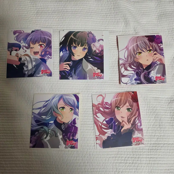 [BUNJANG] BanG Dream! Film Live 2nd Stage Roselia Special Edition Art Boards Bundle Set / 영화 뱅드림 필름 라이브 세컨드 스테이지 색지 특전 (로젤리아) 5종 일괄