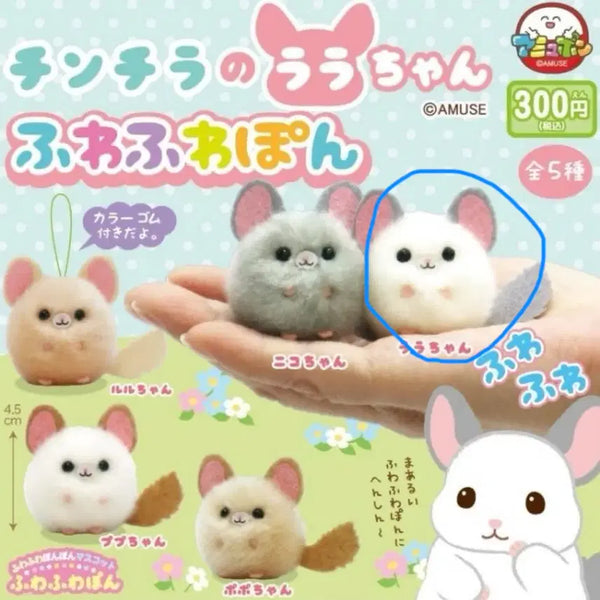 [BUNJANG] Chinchilla Doll Gacha Toy / 친칠라 인형 가챠