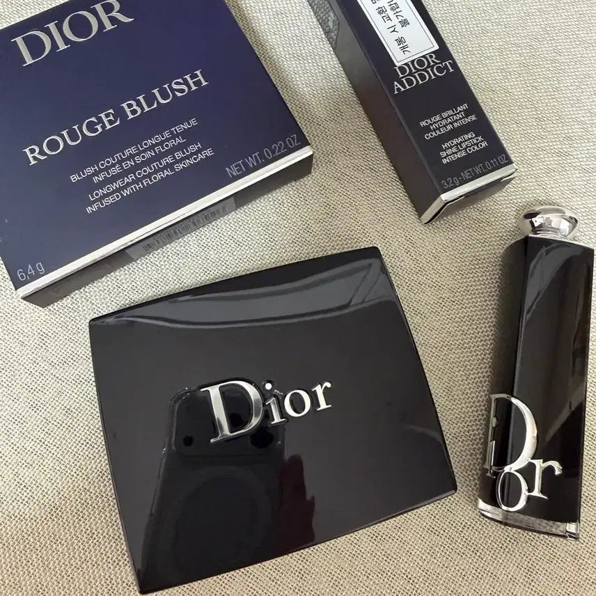 [BUNJANG] Dior Rouge Blush & Addict Lipstick Set / (일괄 원가 이하 급처) 디올 루즈 블러셔 어딕트 립스틱 판매 발색만 하고 미사용