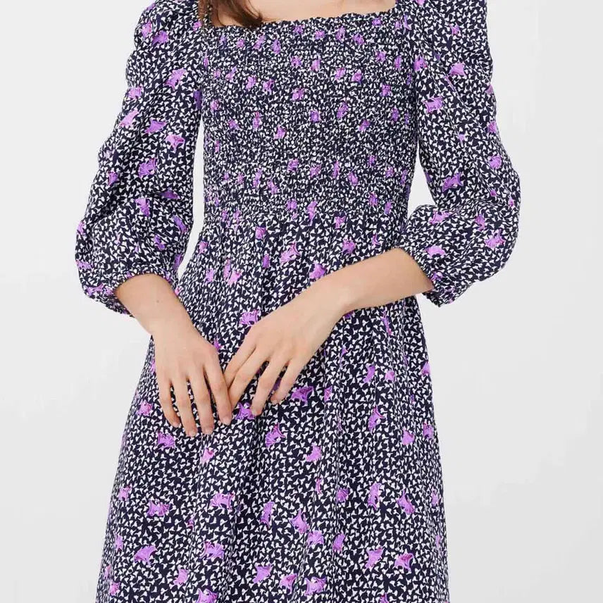[BUNJANG] Maje Floral Linen Blend Dress Size 36 / MAJE 마쥬 플로랄 드레스 원피스 36
