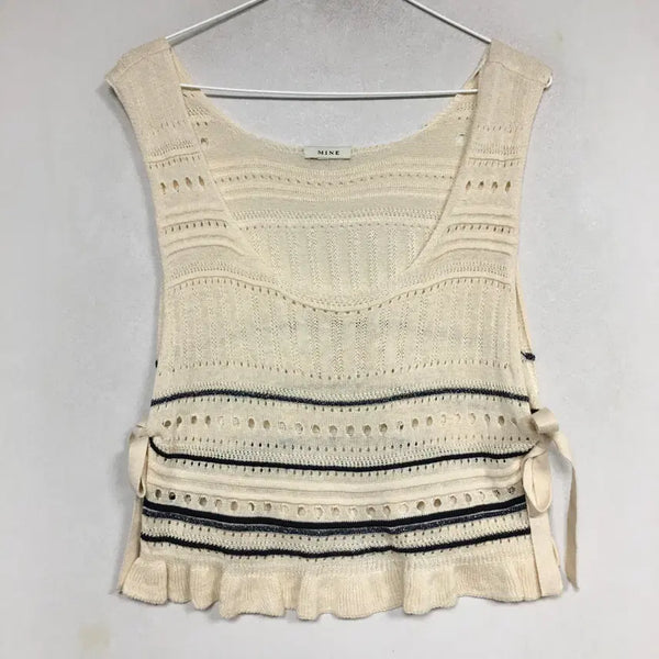 [BUNJANG] Mine Open Knit Vest / MINE 마인 오픈 니트 베스트
