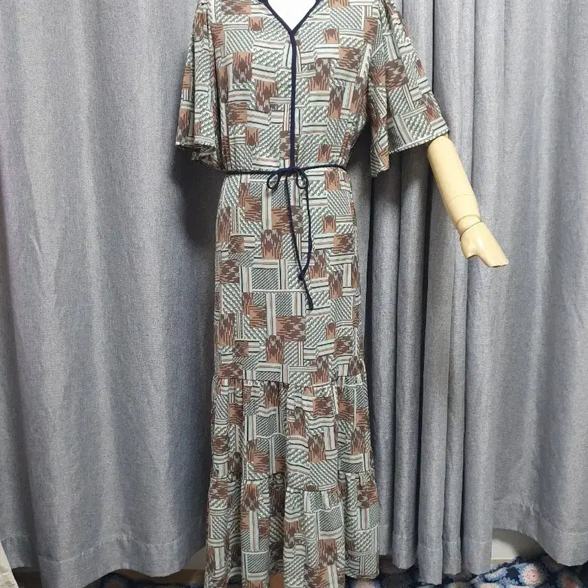 [BUNJANG] Bohemian Banding Maxi Dress / 보헤미안 밴딩 맥시 원피스