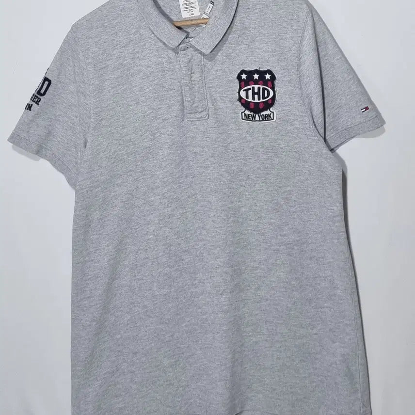 [BUNJANG] Tommy Hilfiger Gray Short Sleeve Polo T-Shirt XL / XL ) 타미힐피거 그레이 PK 반팔티