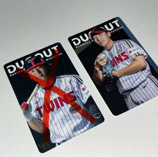 [BUNJANG] LG Twins Baseball Dugout Photocard - Koo Bon Hyuk, Park Myung Geun / 엘지트윈스 더그아웃 포토카드 포카 구본혁 박명근