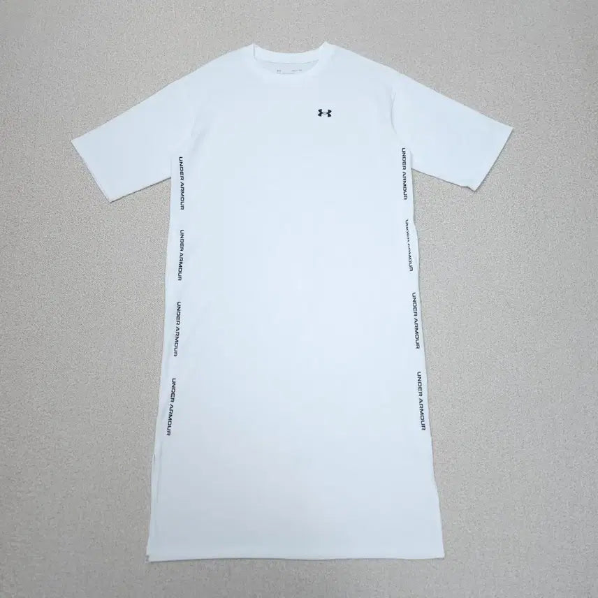 [BUNJANG] Under Armour Women's White Sporty Long T-Shirt Dress / (SM)언더아머 여성 반팔 롱 원피스 화이트 여름 스포티