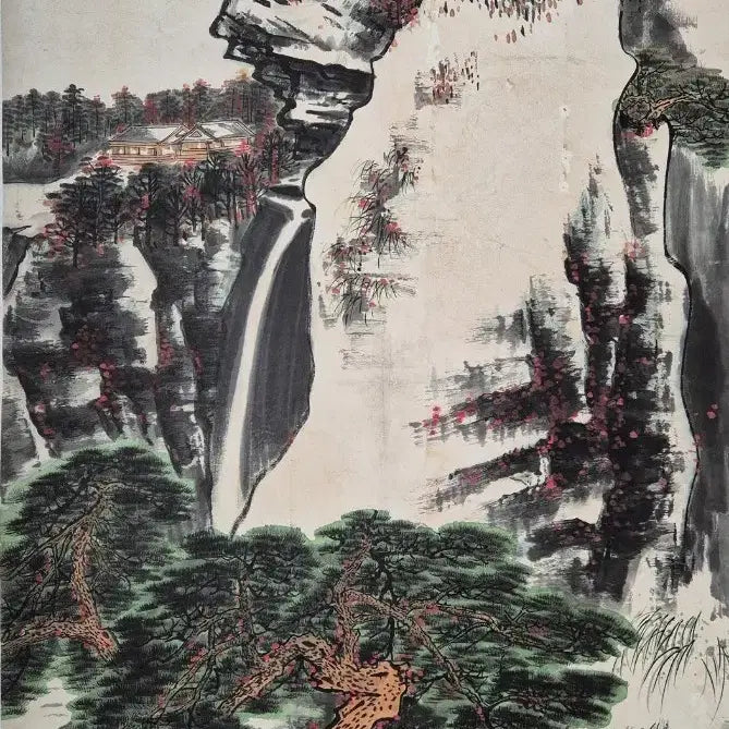 [BUNJANG] Xie Zhiliu Landscape Painting 116x67cm 1984 / 사치류, 산수화, 116x67cm, 1984년 작.