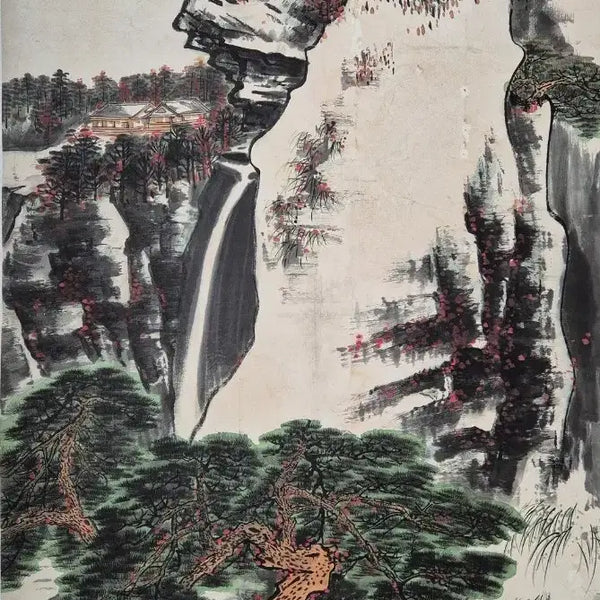 [BUNJANG] Xie Zhiliu Landscape Painting 116x67cm 1984 / 사치류, 산수화, 116x67cm, 1984년 작.