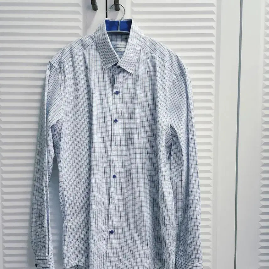 [BUNJANG] Pierre Cardin Check Slim Fit Shirt / 피에르가르뎅 체크 남방 셔츠