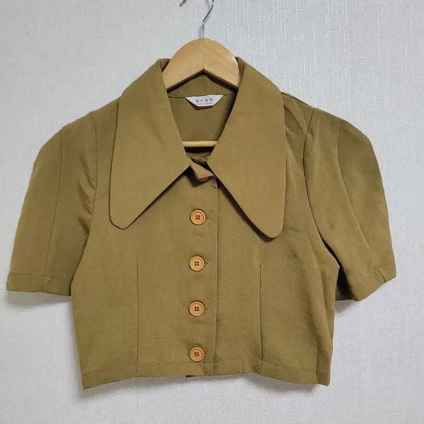 [BUNJANG] GRAM Cropped Short-Sleeve Jacket / GRAM 크롭 반팔자켓