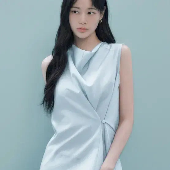 [BUNJANG] Ivana Helsinki Aalto Caul Blouse Sky Blue / [택O/ 새상품] 이바나헬싱키 카울 블라우스