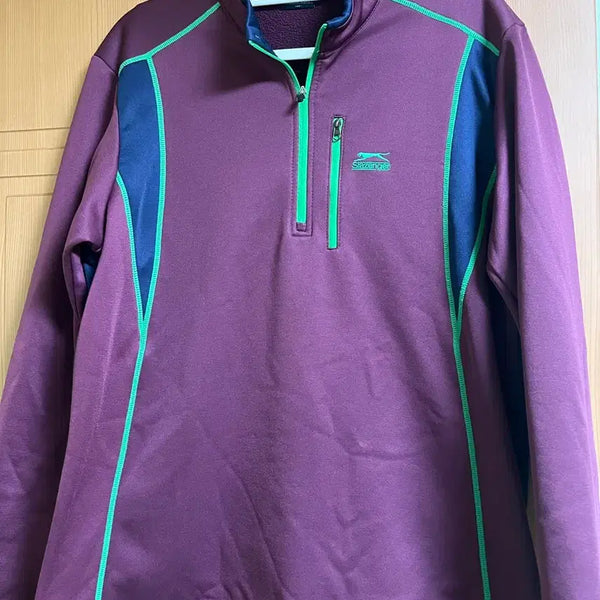 [BUNJANG] Slazenger Color Block Half-Zip Sweatshirt / 슬레진저 반집업 100