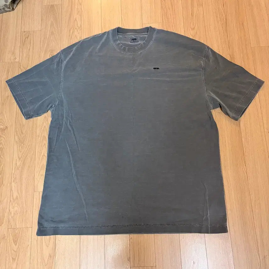 [BUNJANG] DBSR Pigment Washed Oversized Short Sleeve T-Shirt Charcoal / DBSR 피그먼트 워싱 오버핏 반팔 티셔츠 차콜