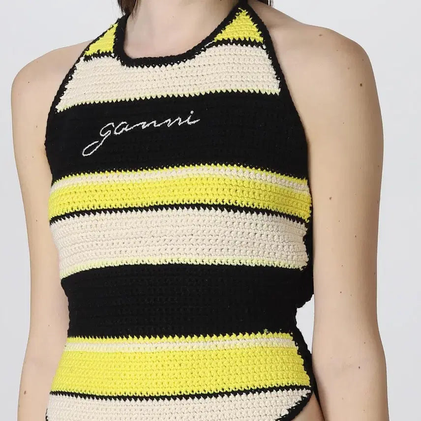 [BUNJANG] GANNI Crochet Swimsuit Size 42 / GANNI 가니 크로셰 수영복 42