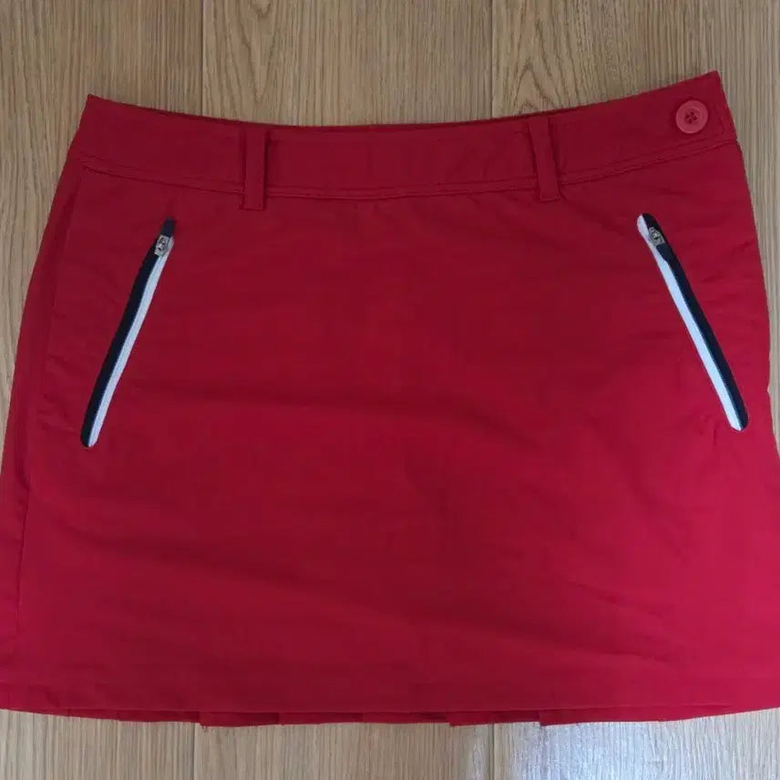 [BUNJANG] Le Coq Sportif Golf Skirt Red Size 67 / 르꼬끄 골프 스커트 레드 67