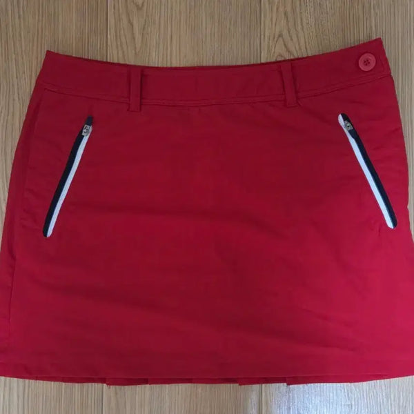 [BUNJANG] Le Coq Sportif Golf Skirt Red Size 67 / 르꼬끄 골프 스커트 레드 67