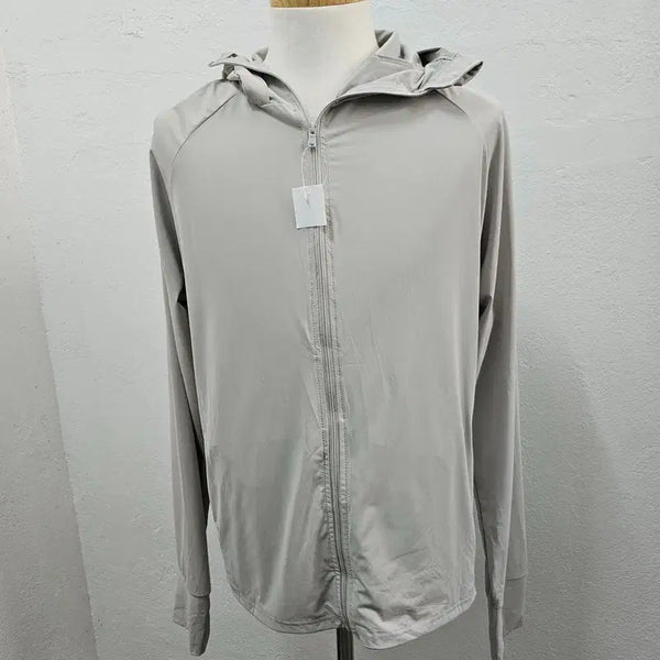 [BUNJANG] Vintage Light Gray Polyester Blend Zip-Up Jacket XL / 집업 여 XL J6569
