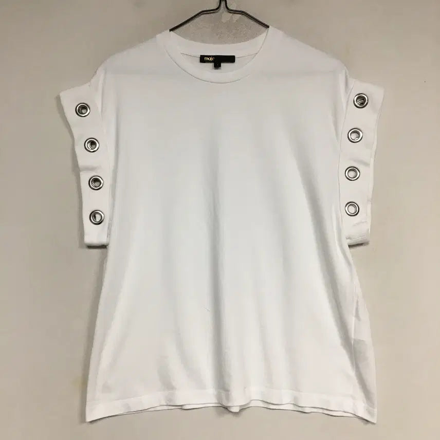 [BUNJANG] Maje Eyelet T-Shirt / MAJE 마쥬 신상 아일렛 티셔츠 1