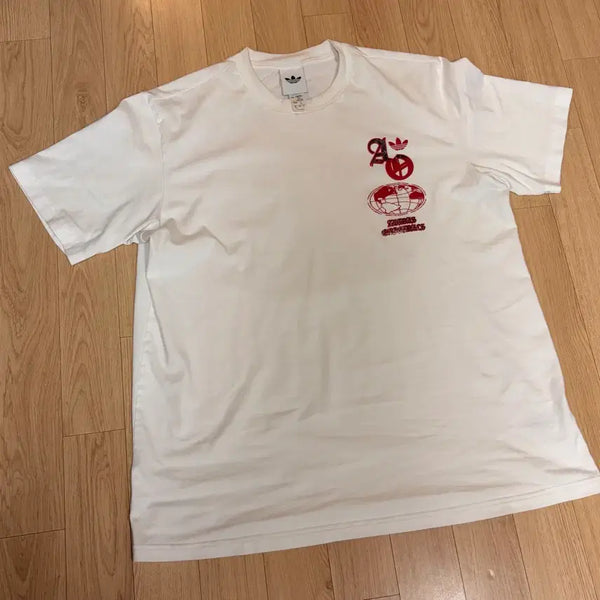 [BUNJANG] Adidas Originals Graphic T-Shirt White / 아디다스 오리지널스 그래픽 반팔 티셔츠 화이트