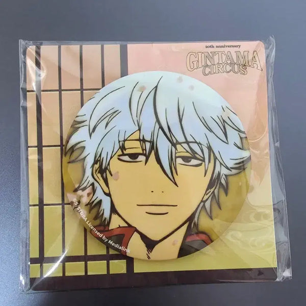 [BUNJANG] Gintama 20th Anniversary Sakata Gintoki Japanese Style Cherry Blossom Sound Can Badge / 새상품 은혼 20주년 일본풍 긴토키 캔뱃지 벚꽃소리 사카타 긴토키