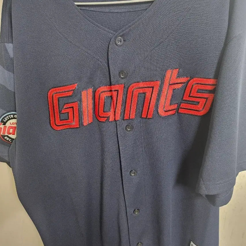 [BUNJANG] Lotte Giants Na Seung-yeop Authentic Baseball Jersey Navy 4XL / 롯데 자이언츠 야구 유니폼 어센틱 네이비 120(4XL) , 나승엽 선수 마킹