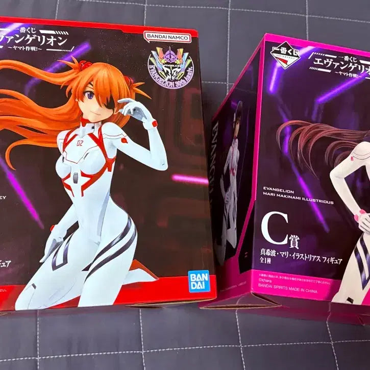 [BUNJANG] Evangelion Asuka & Mari Ichiban Kuji Figures Bundle Set (Sealed) / 미개봉)에반게리온 제일복권 아스카+마리 피규어 일괄판매