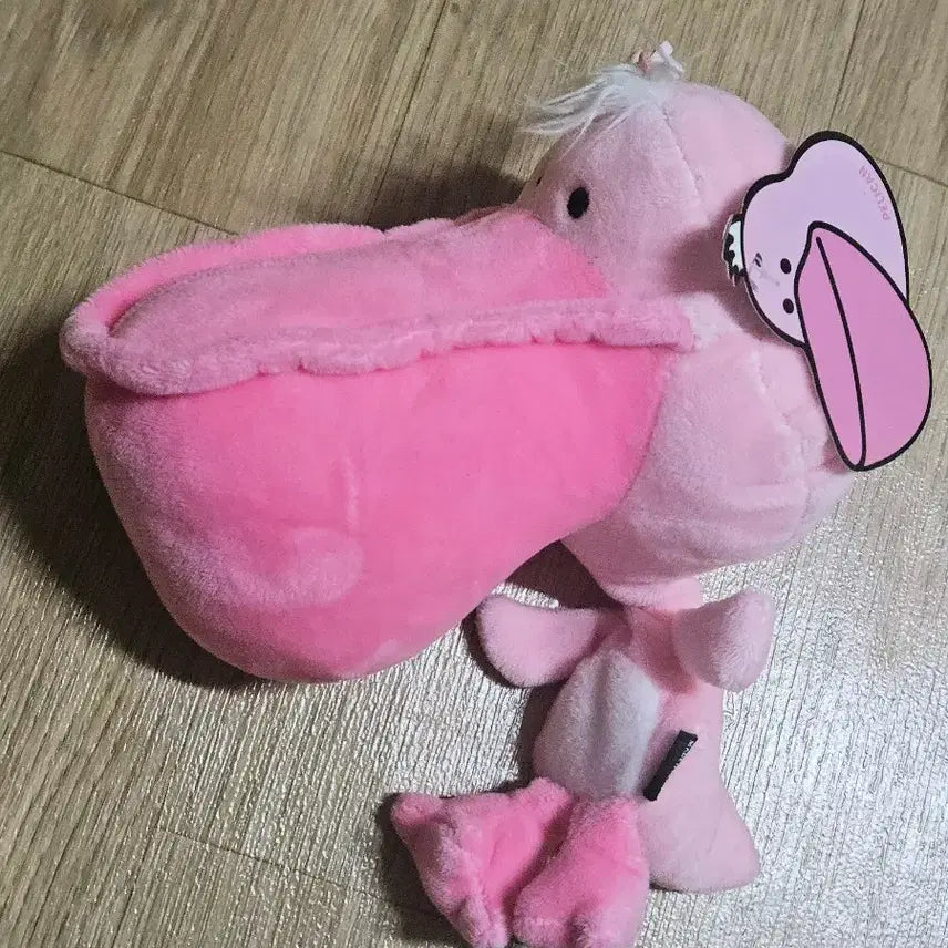 [BUNJANG] Big Head Pink Pelican Keychain / 왕대두 핑크 펠리컨 키링