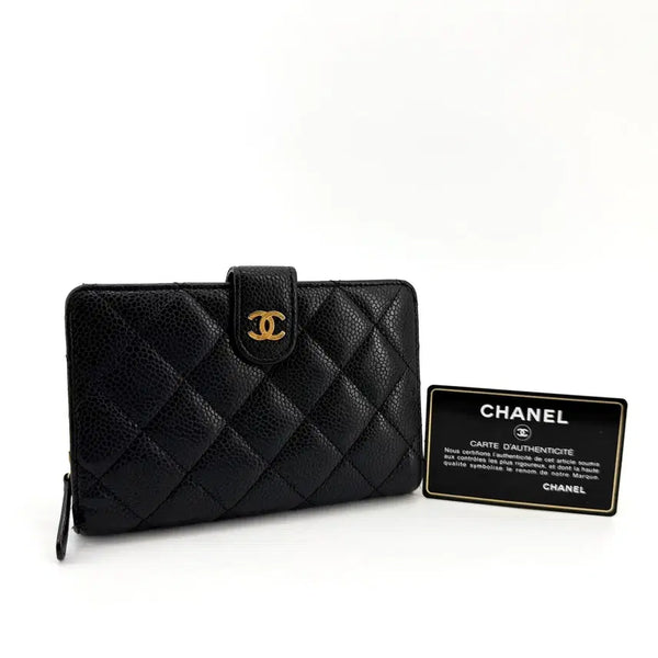 [BUNJANG] Chanel Classic Caviar Diary Wallet / 샤넬 클래식 캐비어 다이어리 중지갑