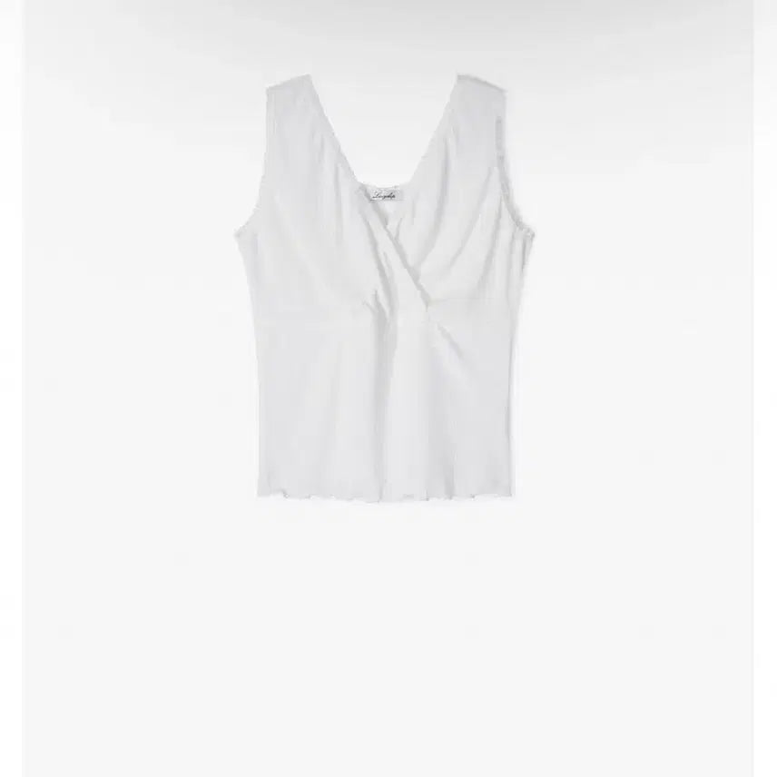 [BUNJANG] Lazy Society Eyelet Sleeveless White / 레이지샵 eyelet sleeveless 아일렛 슬리브리스 화이트