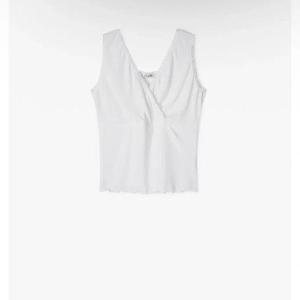 [BUNJANG] Lazy Society Eyelet Sleeveless White / 레이지샵 eyelet sleeveless 아일렛 슬리브리스 화이트