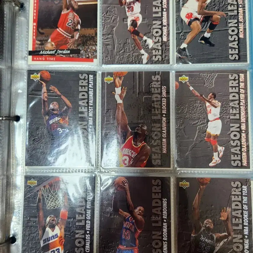 [BUNJANG] Upper Deck Season Leaders Basketball Cards (Michael Jordan, Shaquille O'Neal, etc.) / 어퍼덱 시즌 리더스 농구카드 (마이클 조던, 샤킬오닐 등)