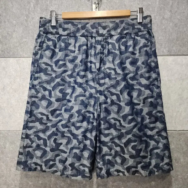 [BUNJANG] Neil Barrett Men's Camouflage Pattern Low-Rise Shorts (Size 46) / 닐 바렛 남성 카모패턴 로우라이즈 반바지 (사이즈 46)