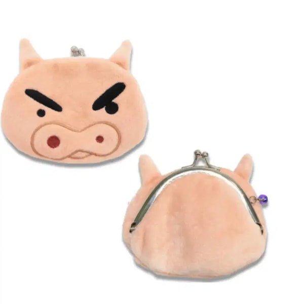 [BUNJANG] Crayon Shin-chan Buriburi Character Gamaguchi Coin Pouch with Keyring / 일본 짱구 부리부리 캐릭터 가마구치 동전지갑 키링 미니 파우치