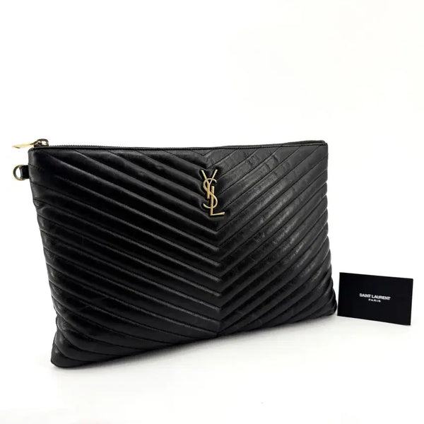 [BUNJANG] Saint Laurent Monogram Matelassé Clutch Large / 생로랑 모노그램 마틀라세 클러치 라지 440222