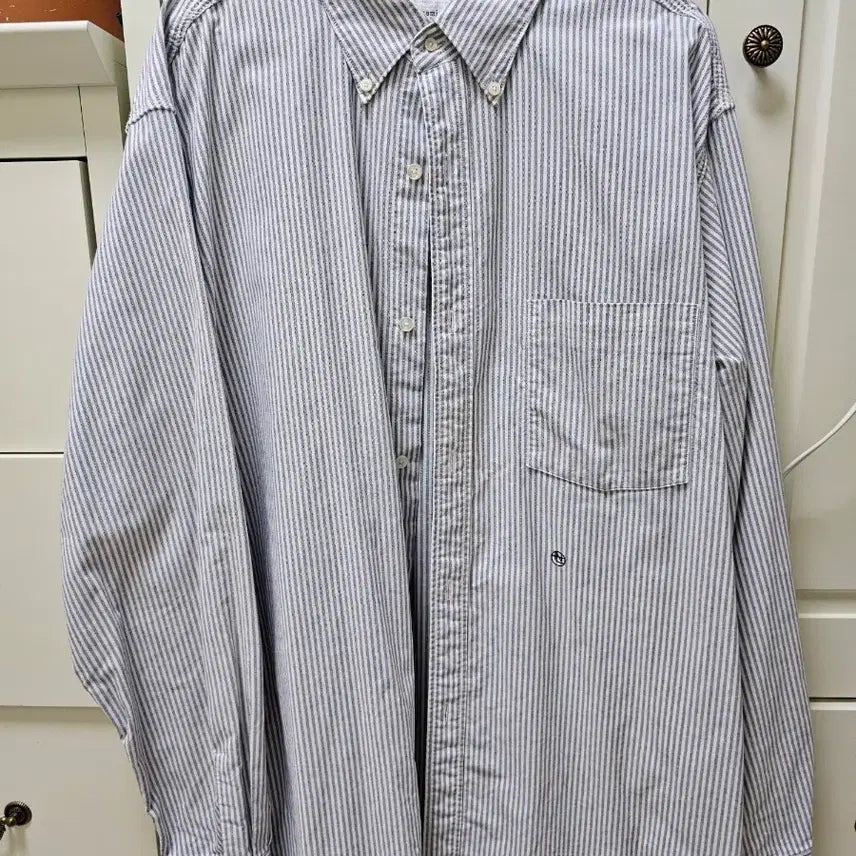 [BUNJANG] nanamica Striped Button-Down Shirt XL / 나나미카 버튼다운 스트라이프 셔츠 XL
