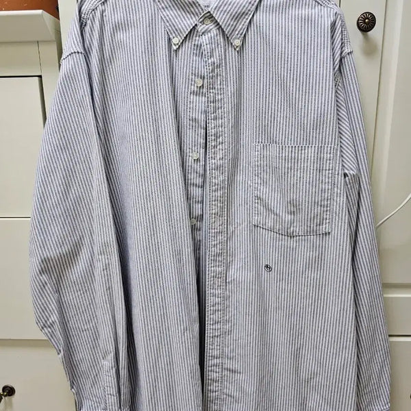 [BUNJANG] nanamica Striped Button-Down Shirt XL / 나나미카 버튼다운 스트라이프 셔츠 XL