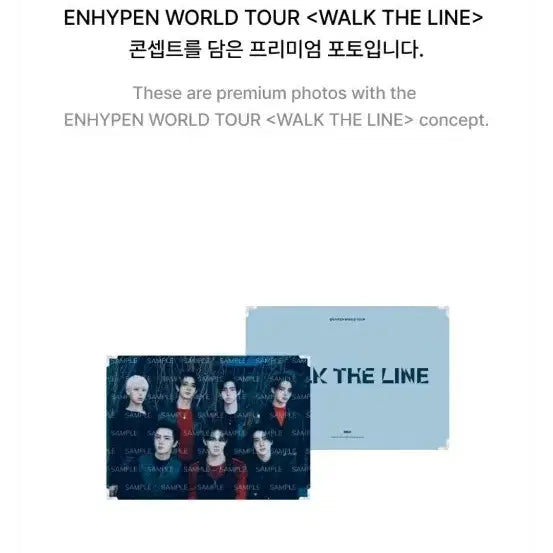 [BUNJANG] ENHYPEN Walk The Line Premium Photo Frame Group / 엔하이픈 웤더라인 프리미엄 포토 액자 단체 enhypen walk the line md