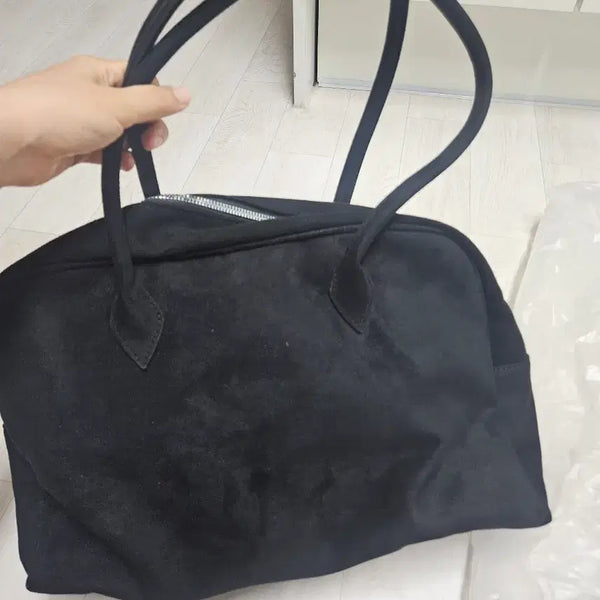 [BUNJANG] Suede Shoulder Bag / (새상품)스웨이드 숄더 가방