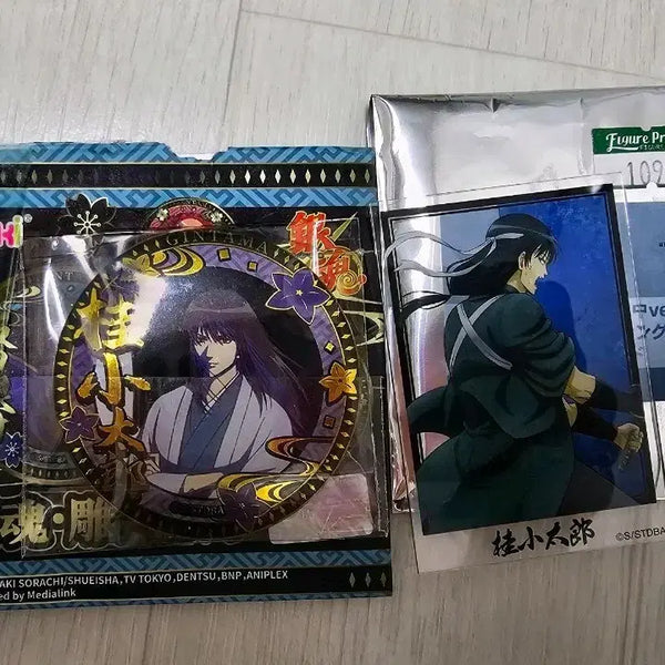 [BUNJANG] Gintama Katsura Kotarou Golden Can Badge & Acrylic Card / 은혼 카츠라 금장캔뱃지 양이지사 아크릴카드 판매합니다