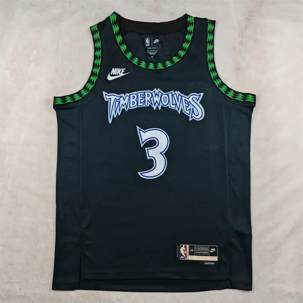 [BUNJANG] NBA Minnesota Timberwolves #3 Jaden McDaniels Black Classic Jersey / NBA 농구 유니폼 팀버울브스 3호 제이든 맥대니얼스 블랙 클래식 히트