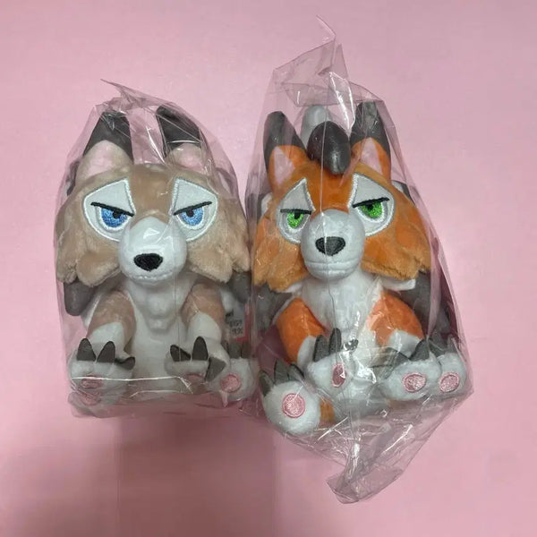 [BUNJANG] Pokemon Lycanroc Day Form Dusk Form Plush Bundle Set / 일괄) 포켓몬 루가루암 한낮 황혼 fit 봉제 인형