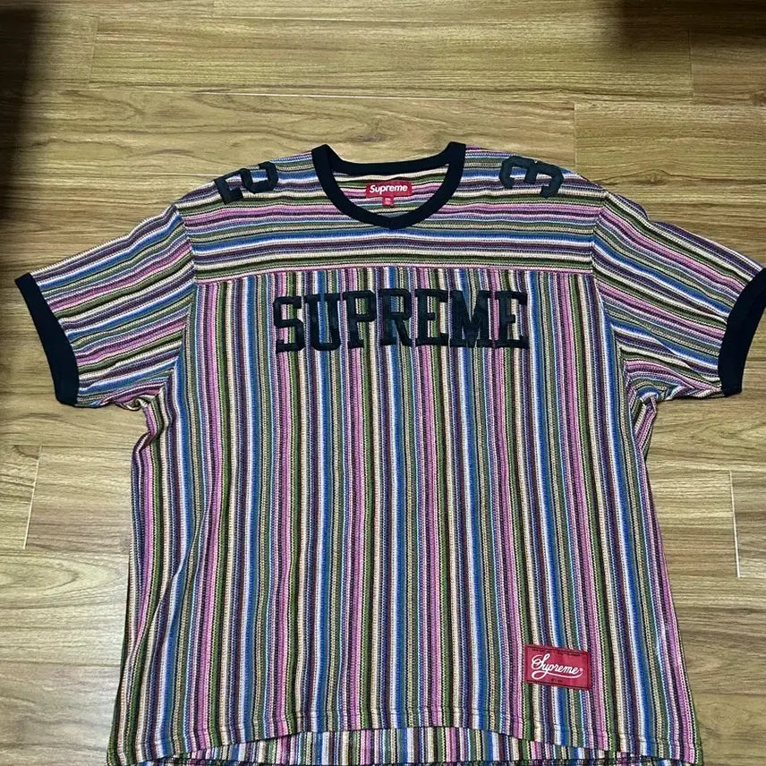 [BUNJANG] Supreme Open Knit Football Top Multi-Color / 슈프림 오픈 니트 풋볼 탑 멀티 컬러-25SS
