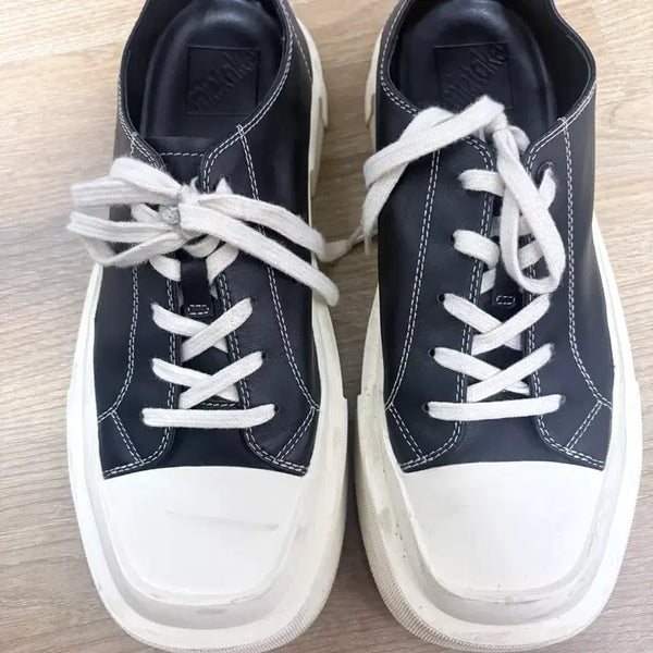 [BUNJANG] Misteak Project Gaku Sneakers Black Leather Size 280 / 미스테이크 프로젝트 gaku 280