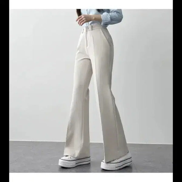 [BUNJANG] Ivory Bootcut Slacks (Size M) - New, Unworn / [미착용 새 상품] 부츠컷 슬랙스 (M 사이즈)