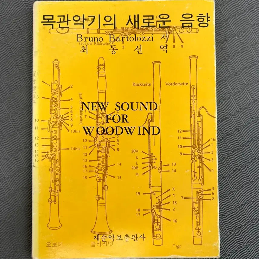 [BUNJANG] The New Acoustics of Woodwind Instruments by Bruno Bartolozzi (Out of Print) / 절판도서) 목관악기의 새로운 음향/브루노 바르톨로지/재순악보출판사