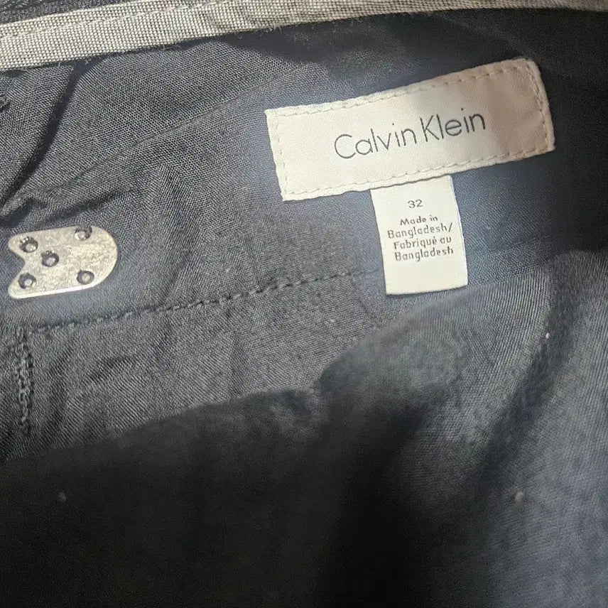 [BUNJANG] Calvin Klein Black Cotton Pants 32 / 캘빈클라인 바지 블랙 32