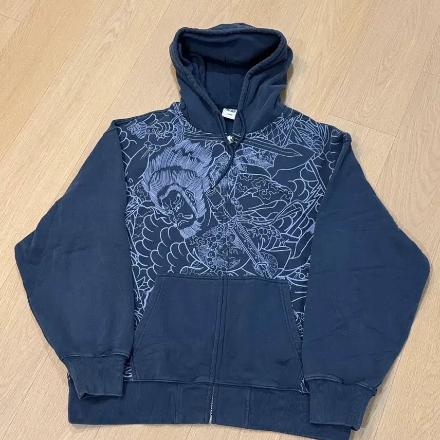 [BUNJANG] Palace 25fw Sasanoh Hooded Zip-Up Navy XL / [XL] 팔라스 25fw 스사노오 집업 후드 네이비
