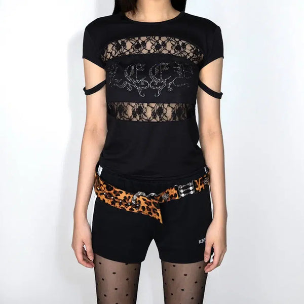 [BUNJANG] YEEL CUBIC POINT LACE TOP / YEEL 와이이이엘 CUBIC POINT LACE TOP
