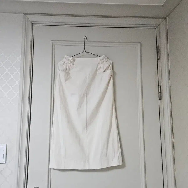 [BUNJANG] Cream Long Skirt / 크림색 롱 스커트