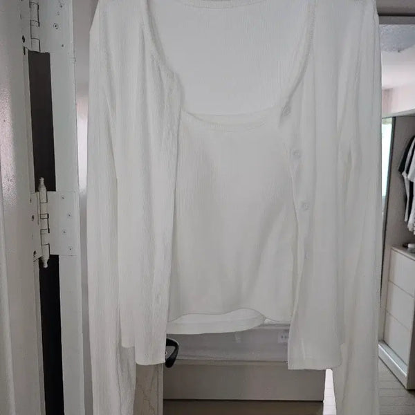 [BUNJANG] Ivory Cardigan Set Size S / 아이보리 가디건 세트 S